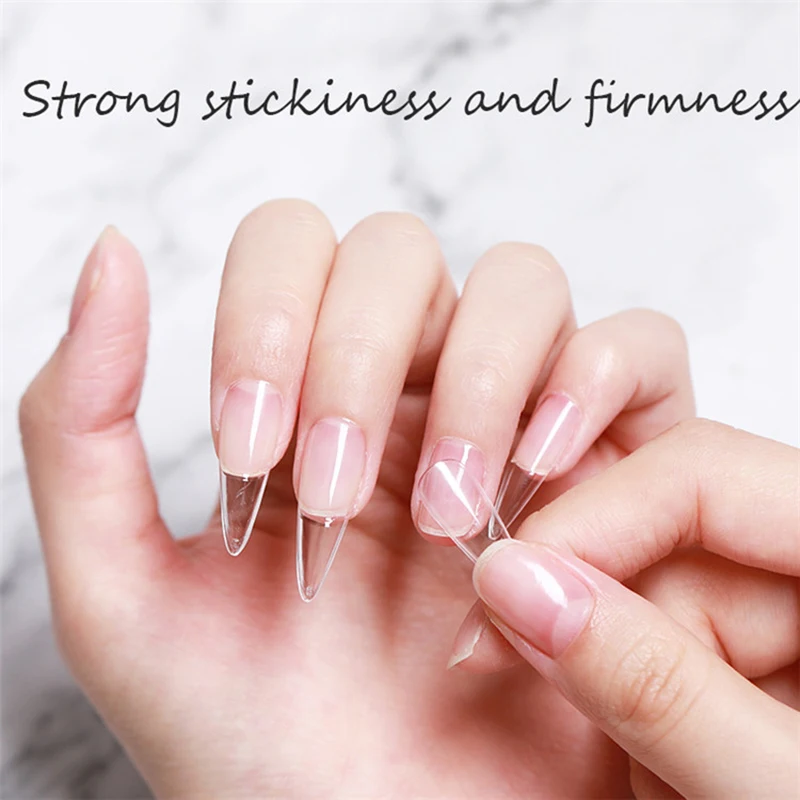 AS 15ML Nagelspitzen Kleber Gel für Falses Nagelspitzen Schnelle Verlängerung 3 IN 1 Funktion Nägel Kunst Transparenter Gelpoliermittel Soak Off UV Gel – Detail 3