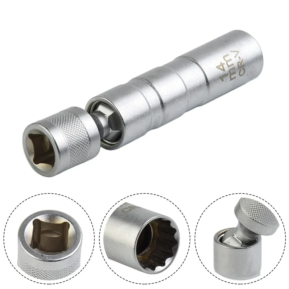 14/16MM Universal Spark Plug Sleeve Thin Belt Magnetic 12-point Spark Plug Removal Tool Spark Plug Socket Wrench Car Accessorry