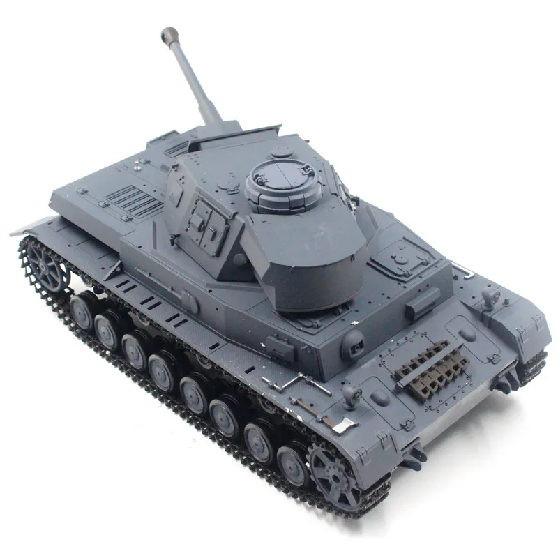 Henglong 3859 German Iv F2 Electric Remote-Controlled Tank Firing Gun Barrel Smoking Military Model Toy Birthday Gift Gifts Toy