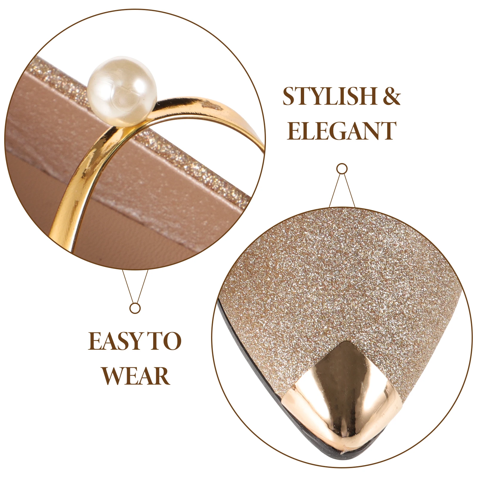 أحذية مسطحة بمضخات لؤلؤية للنساء، صنادل أنيقة للسيدات، ساعة حائط مسطحة مريحة للعروس