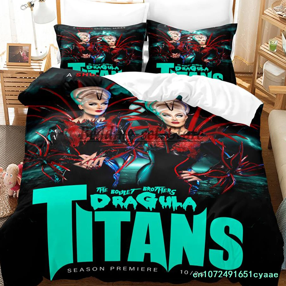 2023 Boulet Brothers Dragula Titans Bedding Set Single Twin Full Queen King Size Bed Set Aldult Kid Bedroom Duvetcover Sets Bed