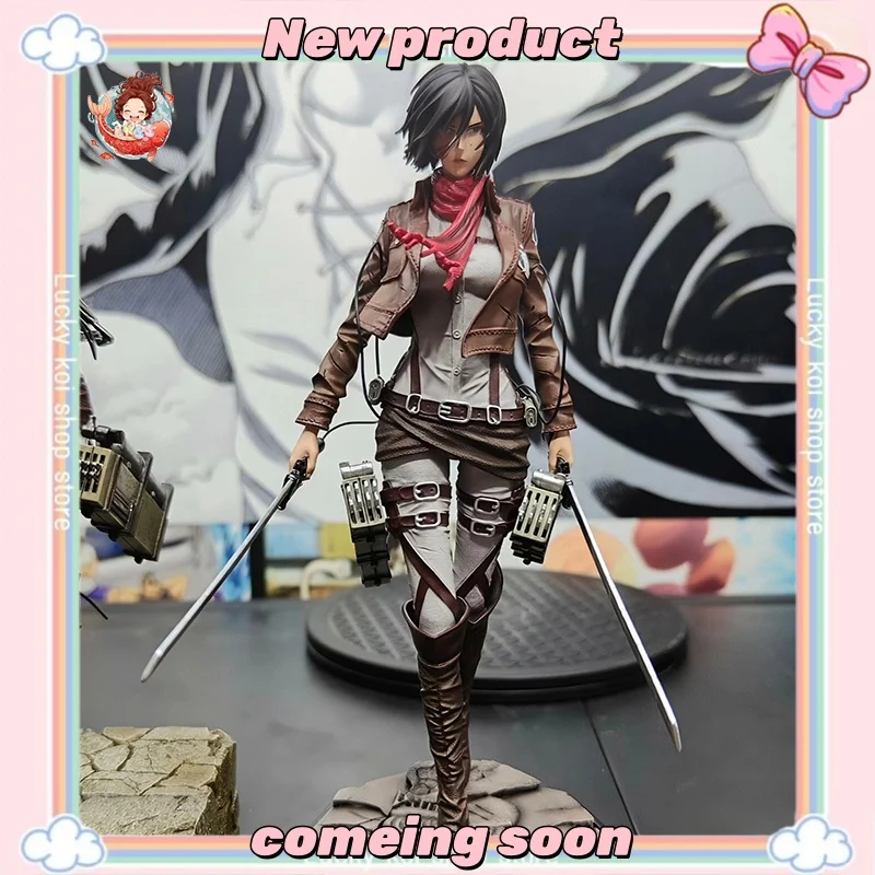 

New-presale 29cm Attack on Titan Anime Figures Mikasa·Ackerman Figures PVC Statue Collection Model Room Decoration Gifts Toys