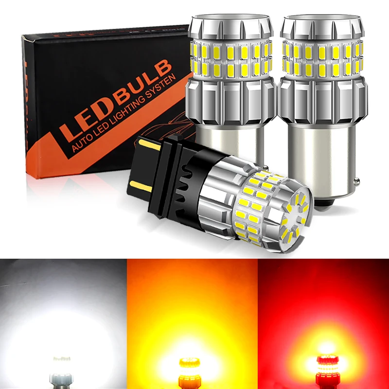 

2PCS 1156 P21W PY21W LED Turn Signal Light 1157 P21/5W BAY15D T20 7443 W21/5W 7440 T25 3157 3156 Brake Reverse Lamp Fog Bulb DRL