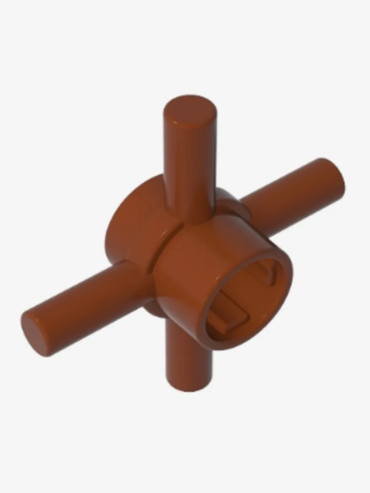 10pcs High brick building block parts puzzle four sides with handles, middle with shaft hole connector 48723 loose parts