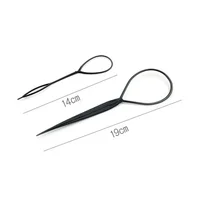 Popular 1SET Ponytail Creator Plastic Loop Styling Tools Pony Topsy Tail Clip Hair Braid Maker Styling Tool For Women Girl 6