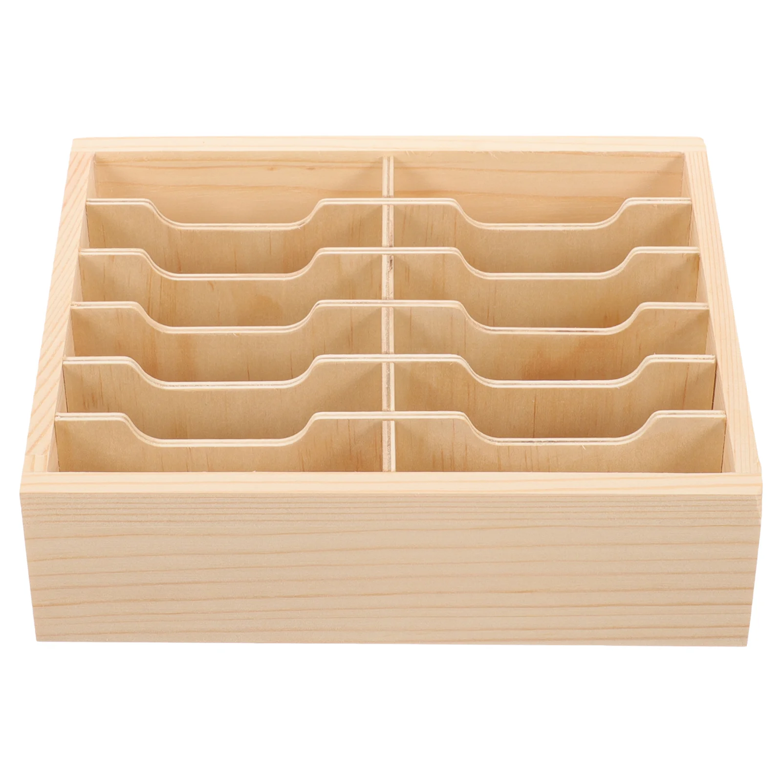 

Multi-grid Mobile Phone Management Rack Storage Box Cell Table Case Cellular Holder Wooden Classroom Desktop Office Drawers