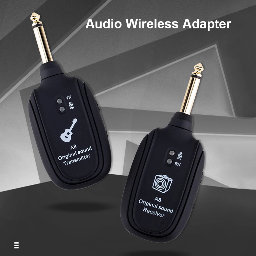 A8 Wireless Guitar System Electric Guitar Pickup Audio Transmitter Receiver for Electric Guitar Bass Violin Guitar Accessories