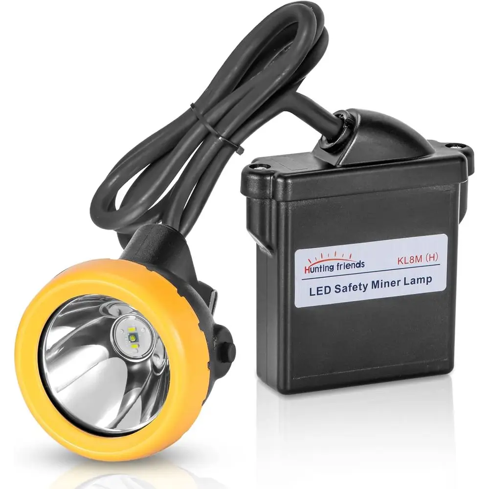 

Superbright Rechargeable LED Mining lamp, High Lumens Hard Hat Light, Waterproo Explosion-Proo Saety Torch, Durable Work Light o