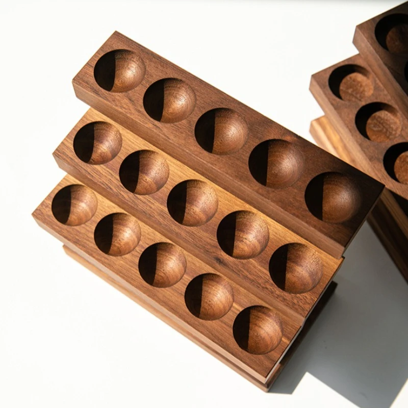 Walnut Wood Jewellery Stand Creativity 3 Layer Jewelry Holder Women Ring Earrings Display Shelf Exhibitor Organizer Supplies