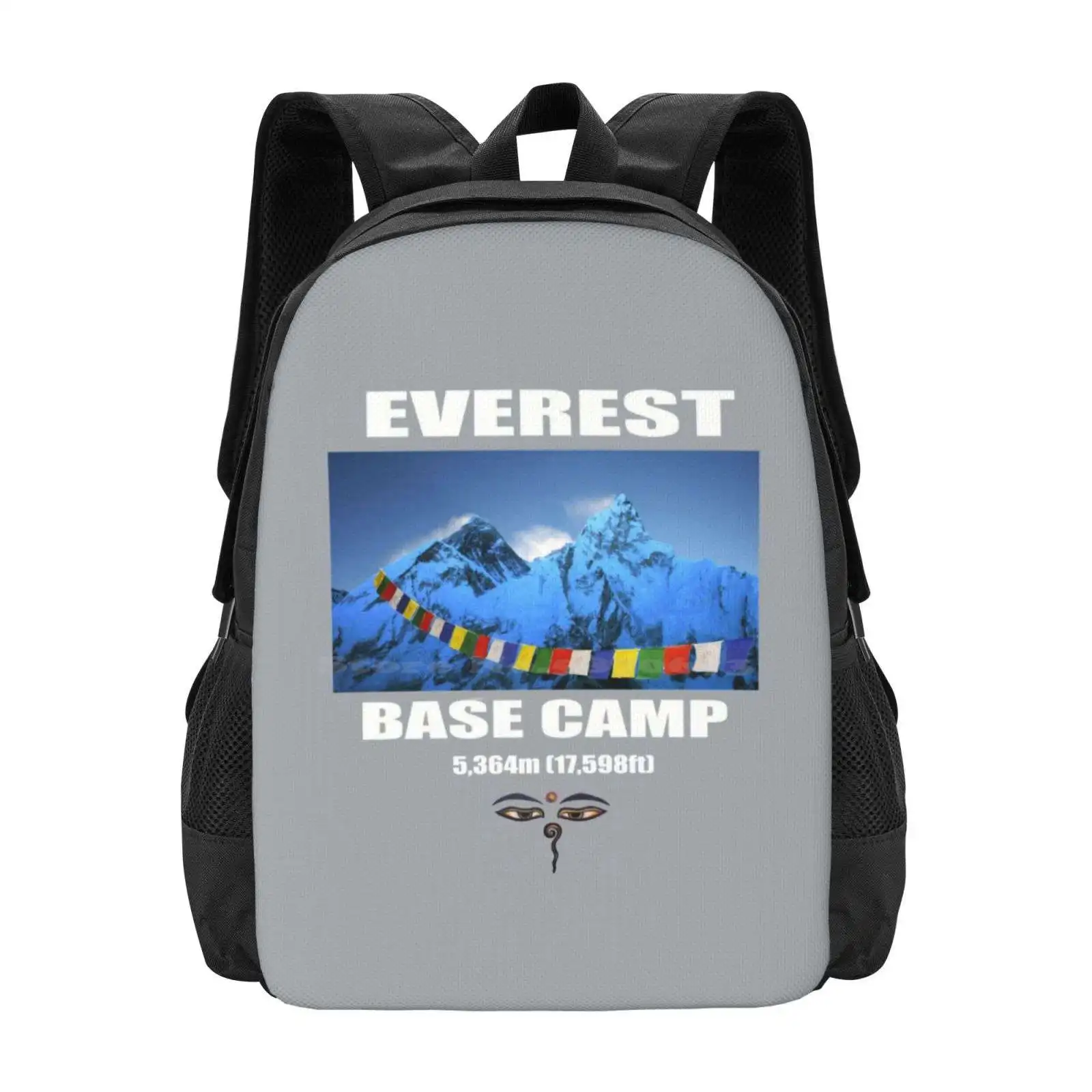 Everest Base Camp mochilas escolares, mochila para portátil de viaje, montañas del Himalaya famosas, montaña más alta, aventura, Trekking