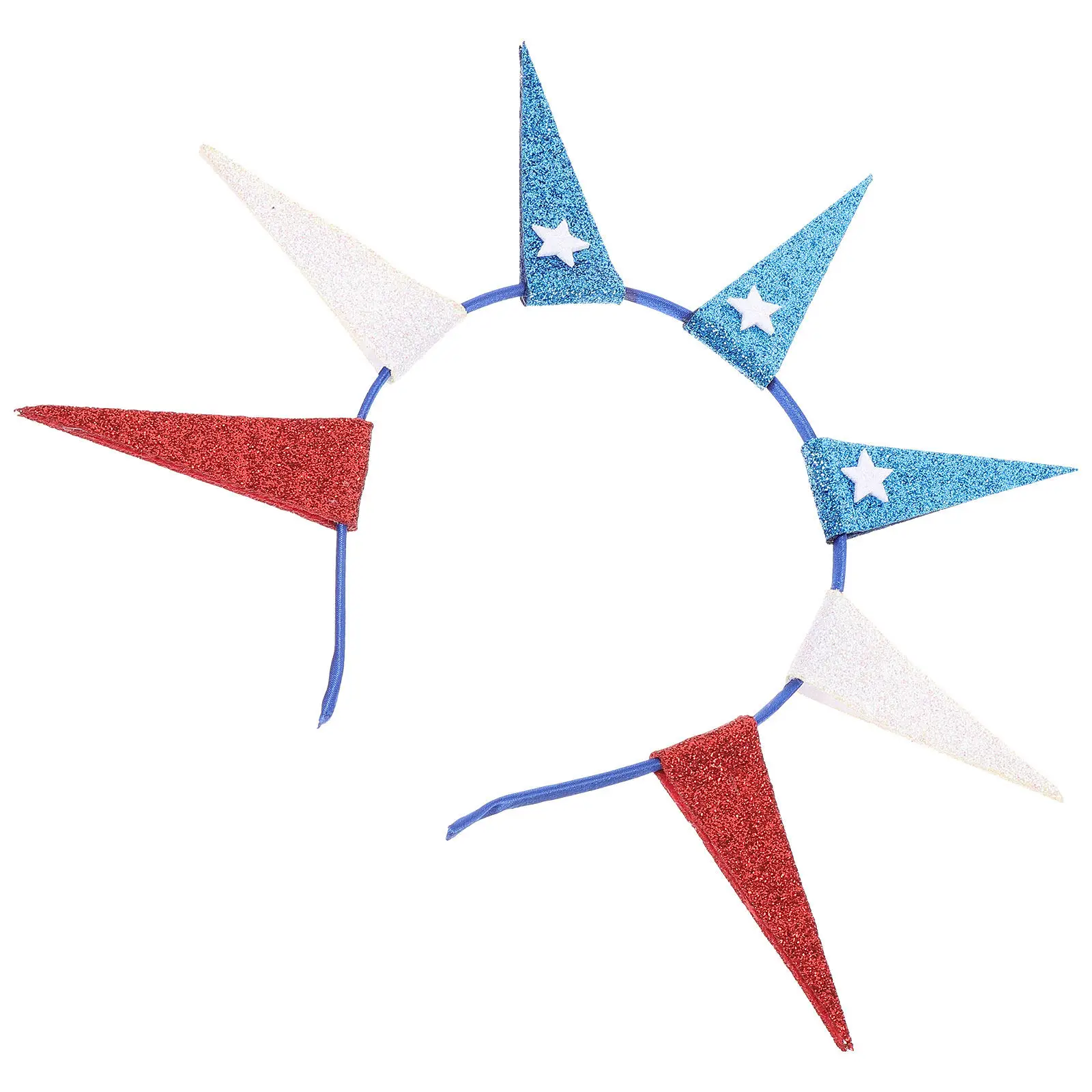 

Flash Glitter Star Headband Independence Day Hairband Festival Costume Headdress Patriotic Party Decoration Wearable Accessory