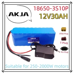 Air fast transportation 3S10P12V30Ah battery pack 18650 lithium ion DC12.6V super large capacity rechargeable battery with BMS