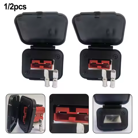 1pcs 50A Connector Flush Mount Bracket Panel Cover For Caravan Camper Boat Truck Cable Connectors Plug