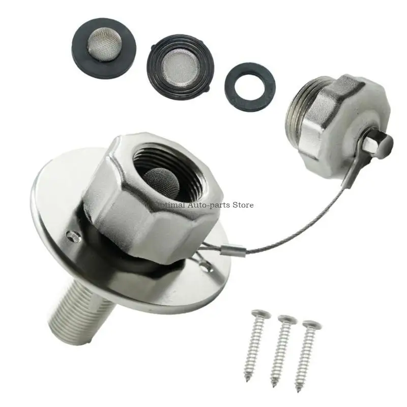 

Leak Proof RVs Freshwater Filler Assembly With Quick Design Stainless Steel For Camping Vehicles