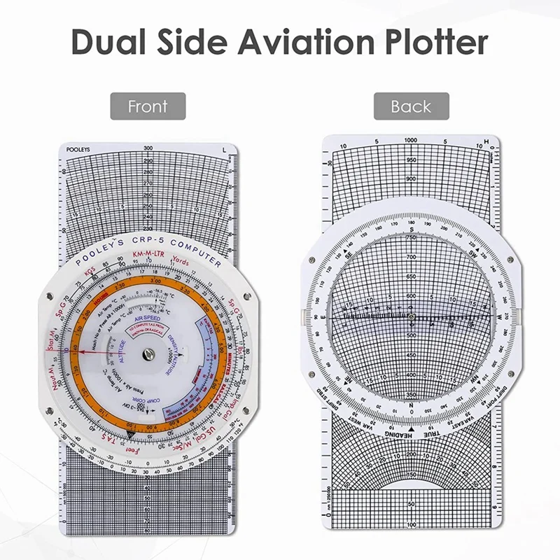 E6B Flight Computer Aviation Plotter Circular Slide Rule Used In Aviation Flight Training
