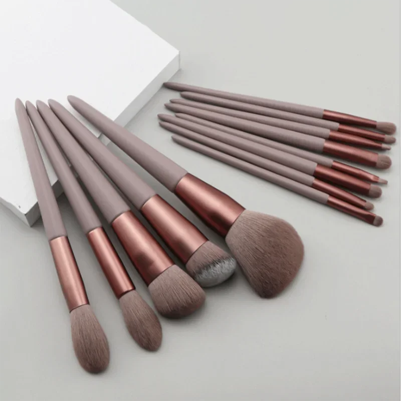 12Pcs Lidschatten Erröten Make-Up Pinsel Werkzeug Set Powder Foundation Concealer Highlight Blending Pinsel Professionelle Make-Up-Tools