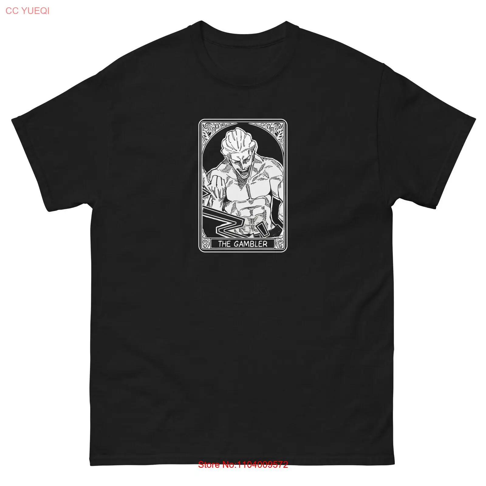 Hakari unisex jujutsu kaisen jjk tarot card oracle anime manga tee t-shirt