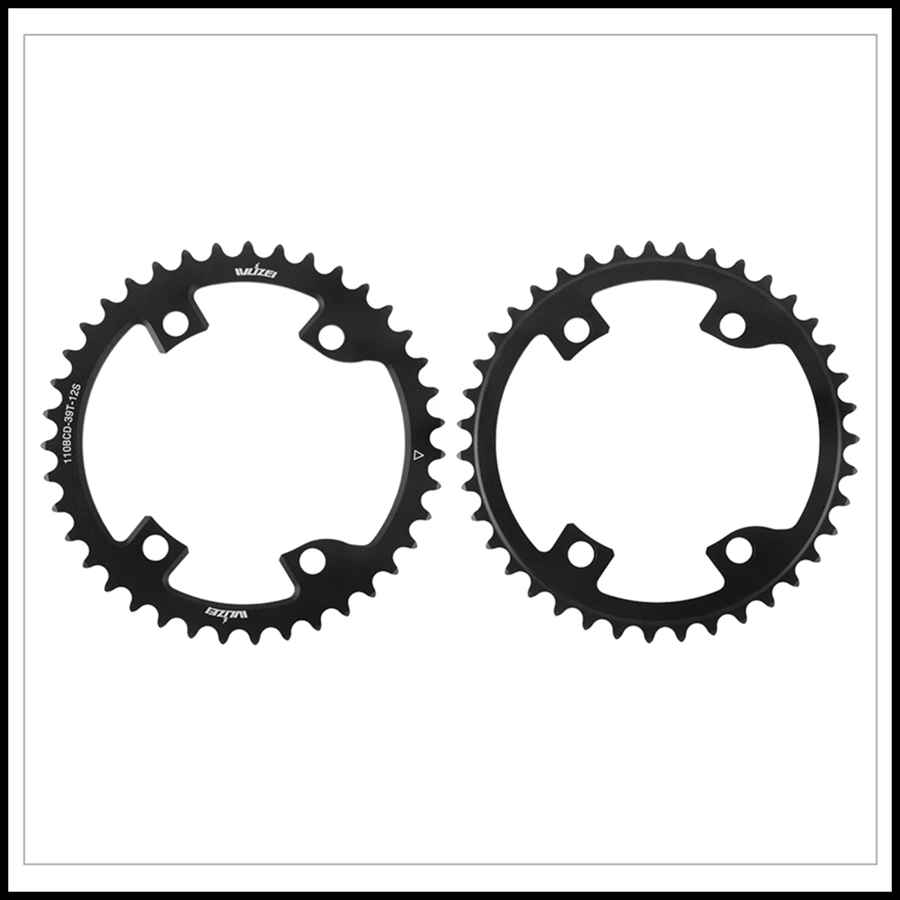 WUZEI 110BCD Rennrad Doppelkettenblatt 2x 10 11 12 Gang Fahrradkettenblatt für Shimano 105 5800 6800 DA9000 58/44T 56/42T – Detail 22