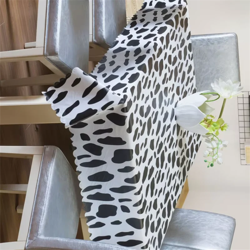 New Milk Pattern Printed Pattern Table Cloth Theme Party Decoration Tablecloth Rectangular Home Dining Table Cover Cloth