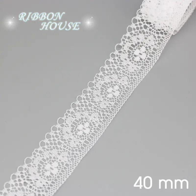 (5 Yards/Roll) White Lace Ribbon Fabric Webbing Decoration Lovely Gift Packing Polyester Material - Image 17