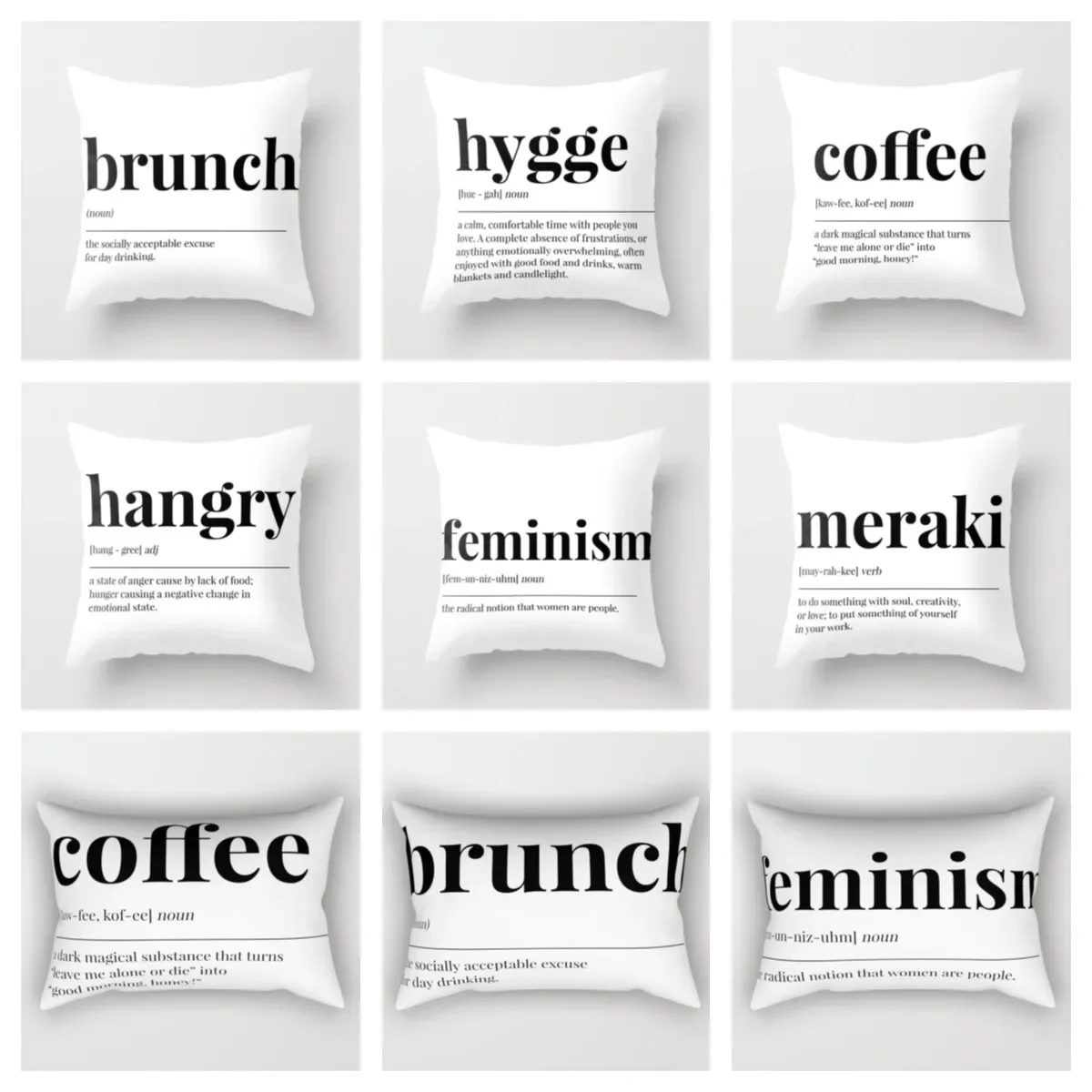 English Quotations living room decoration plush pillowcase,living Room Sofa Throw Pillow Cushion Cover 60X60,Home Decoration