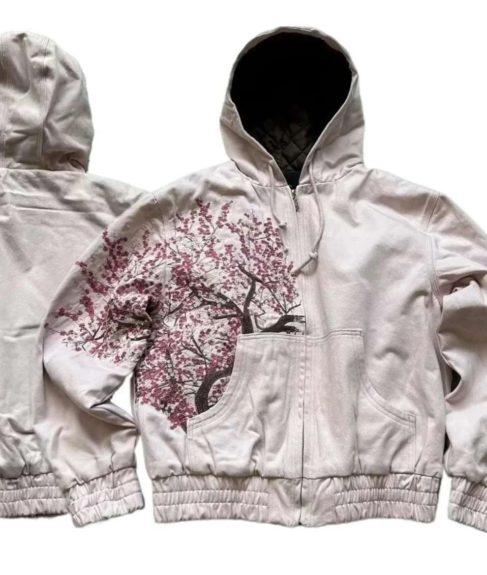 

Хип-хоп уличный новый модный большой вышитый свитер с капюшоном мужской Harajuku ретро популярный отдых Y2K спортивная толстовка с капюшоном