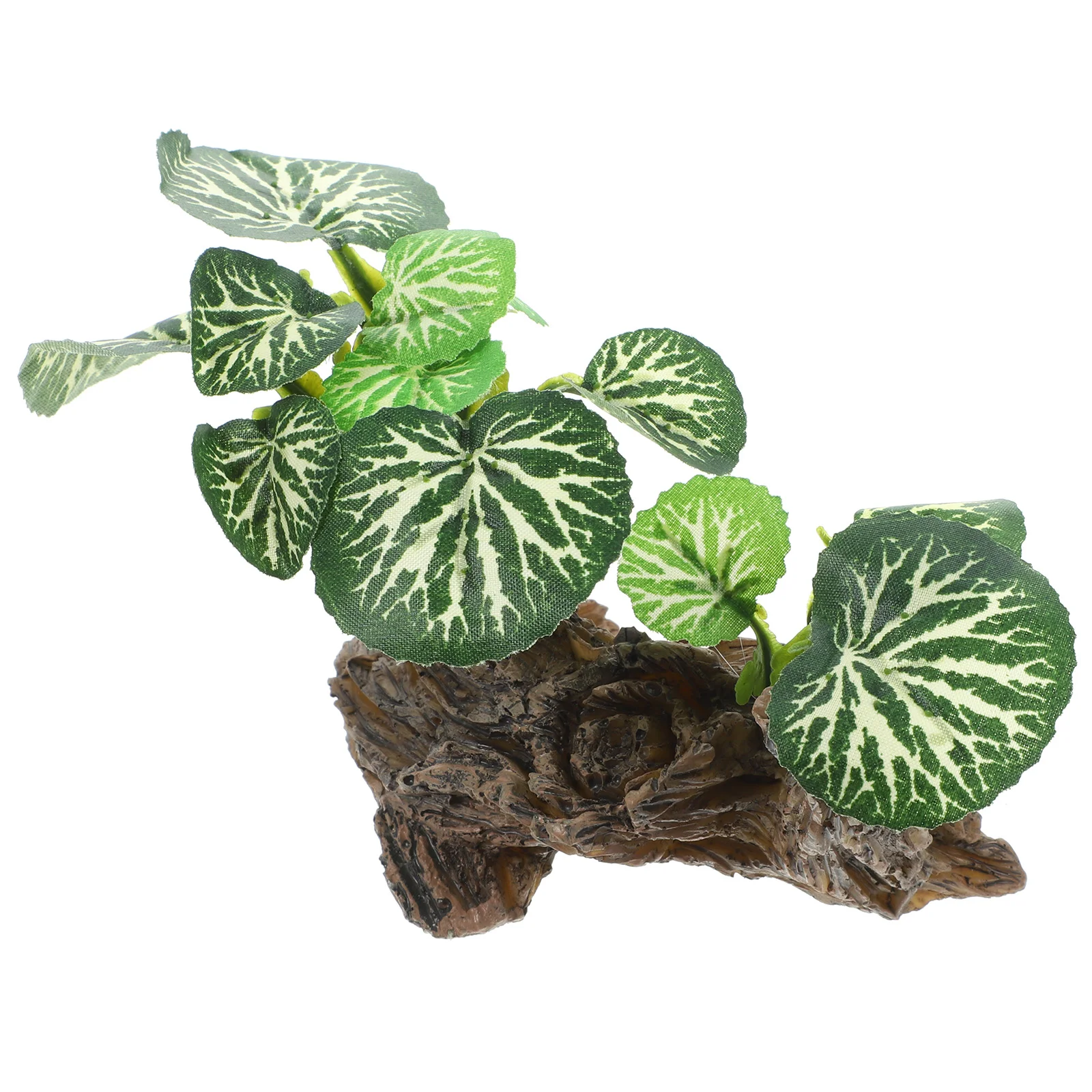 

Container Aquarium Ornaments Artificial Plants for Reptile Resin Cork Bark Reptiles Fake