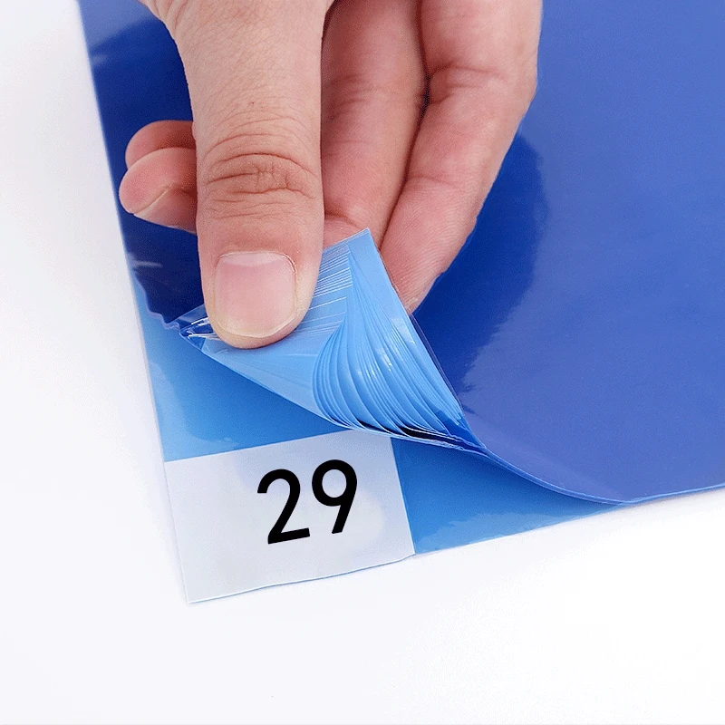 5PCS Cleanroom Sticky Mat Self Adhesive 30 Layers Tacky Mat Disposable LDPE Film Sticky Mats For Laboratory Hy Sterile