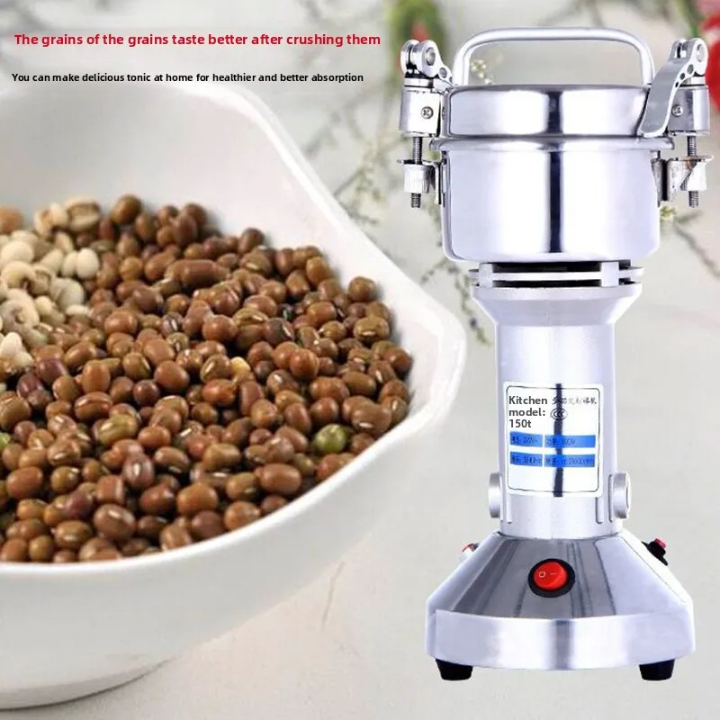 150G Grains Spices Cereals Coffee Dry Food Grinder Machine Gristmill Home Beans Espresso Electric Medicine Powder Crusher 1200W