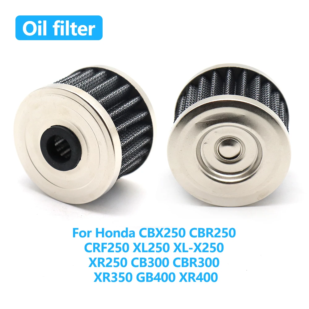 

Motorcycle Accessories Engine Oil Filter For Honda CBX250 CBR250 CRF250 XL250 XL-X250 XR250 CB300 CBR300 XR350 GB400 XR400