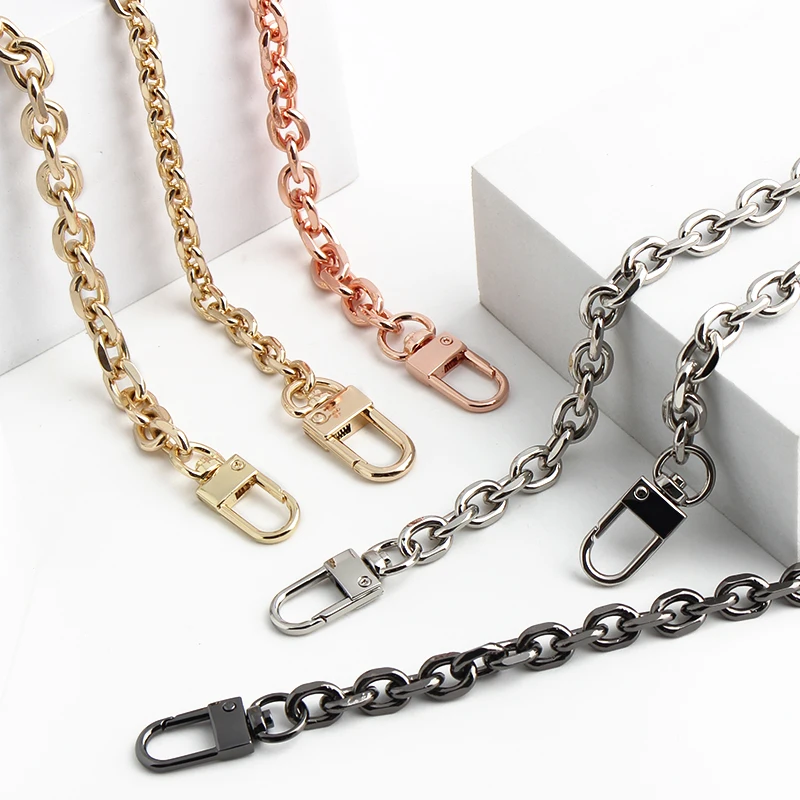 Width 7.5mm Small bag grinding chain chain single buy gold fashion metal shoulder strap diagonal cross belt new