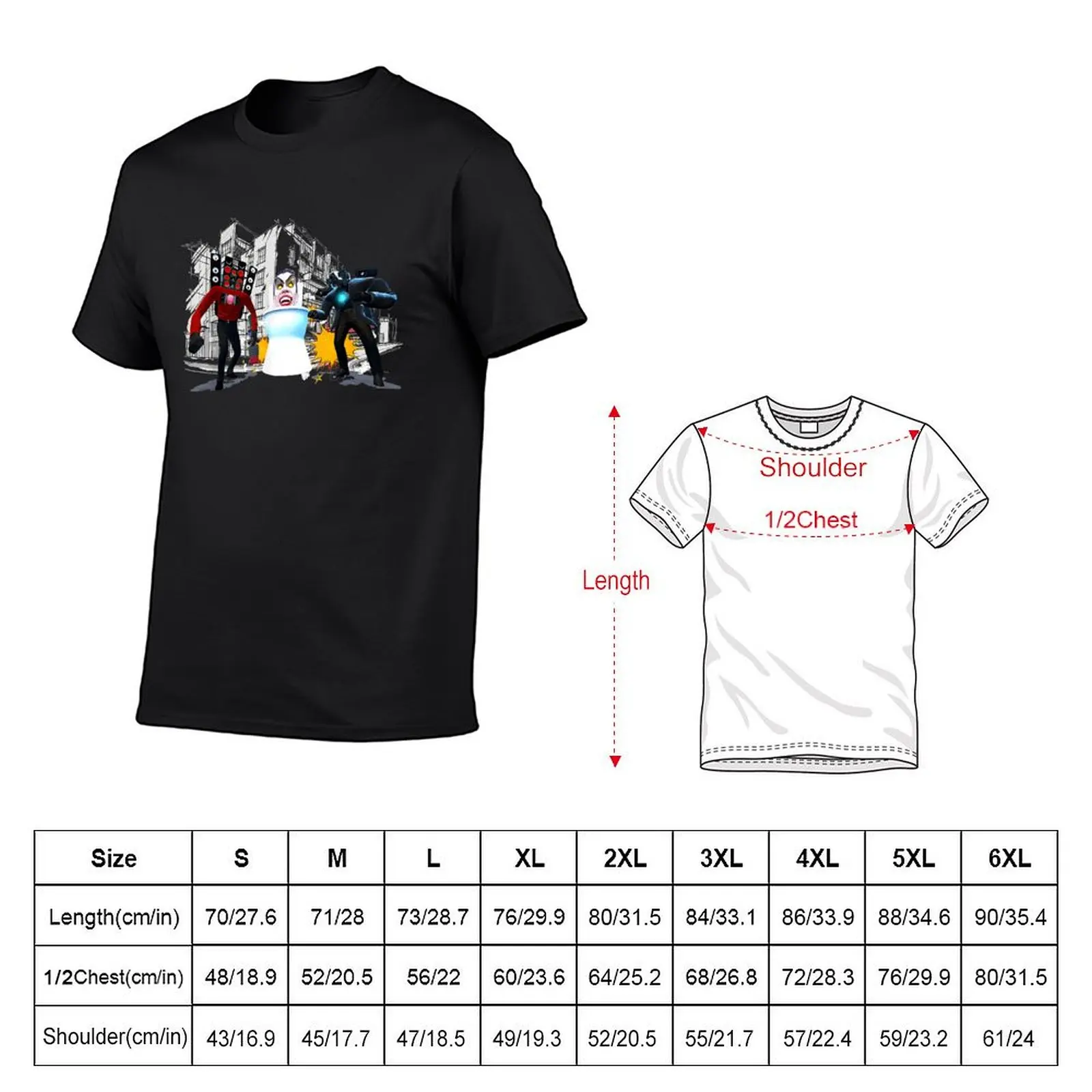 Skibidi toillet Shirt, Cameraman, TVman, Speakerman T-Shirt Blouse tees summer clothes designer t shirt men image 5