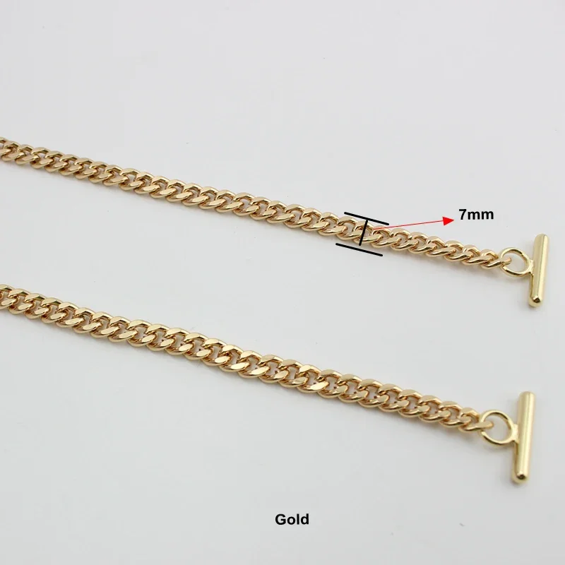 2PCS Metal Chain Strap for Bags Crossbody Handles DIY Accessories Handbag Luxury Brand Detachable Replacement Purse Chain Strap