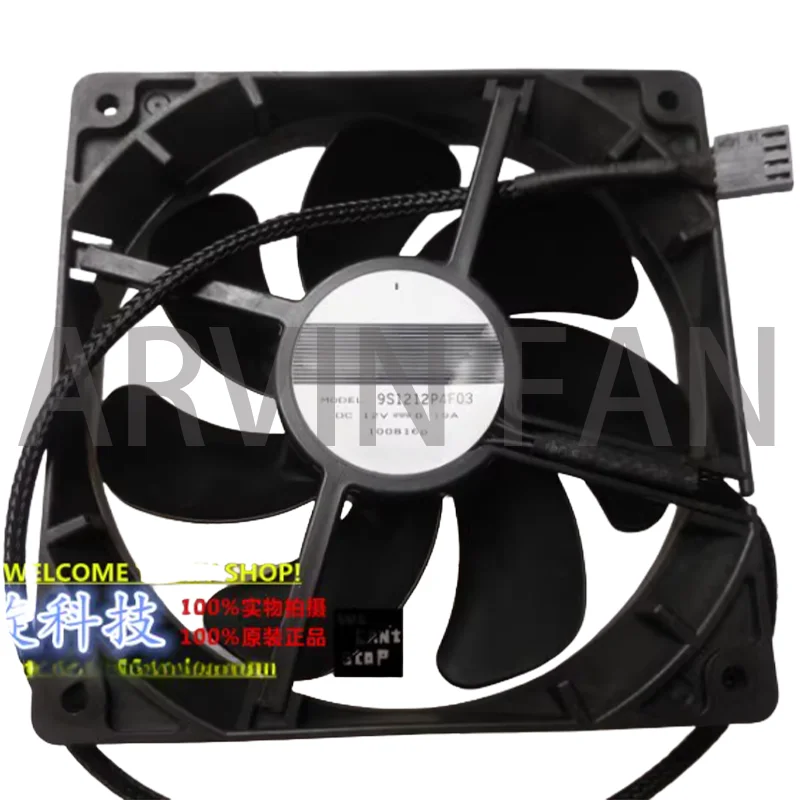 

9S1212P4F03 12 В 0,19 А 12 см бесшумный вентилятор с двумя шариками