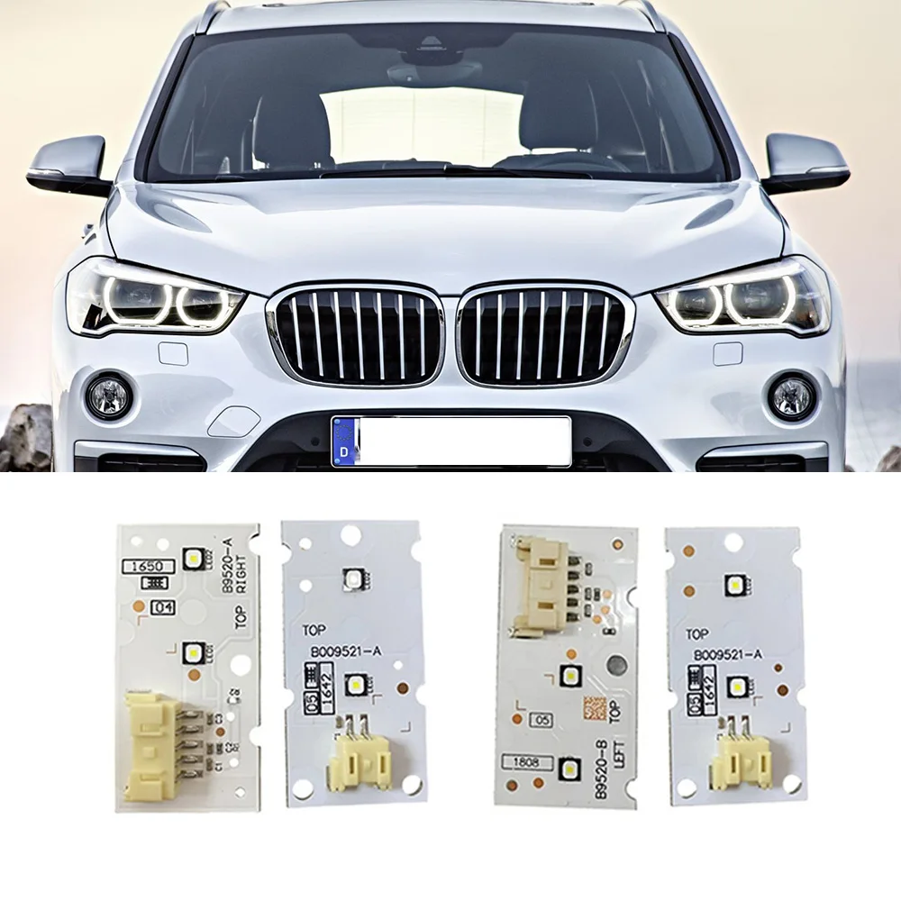 Brightly White Angel Eyes DRL Chips For BMW X1 F48 F49 2017-2019 LED Headlight Daytime Running Light OE# 63117428791 63117428792