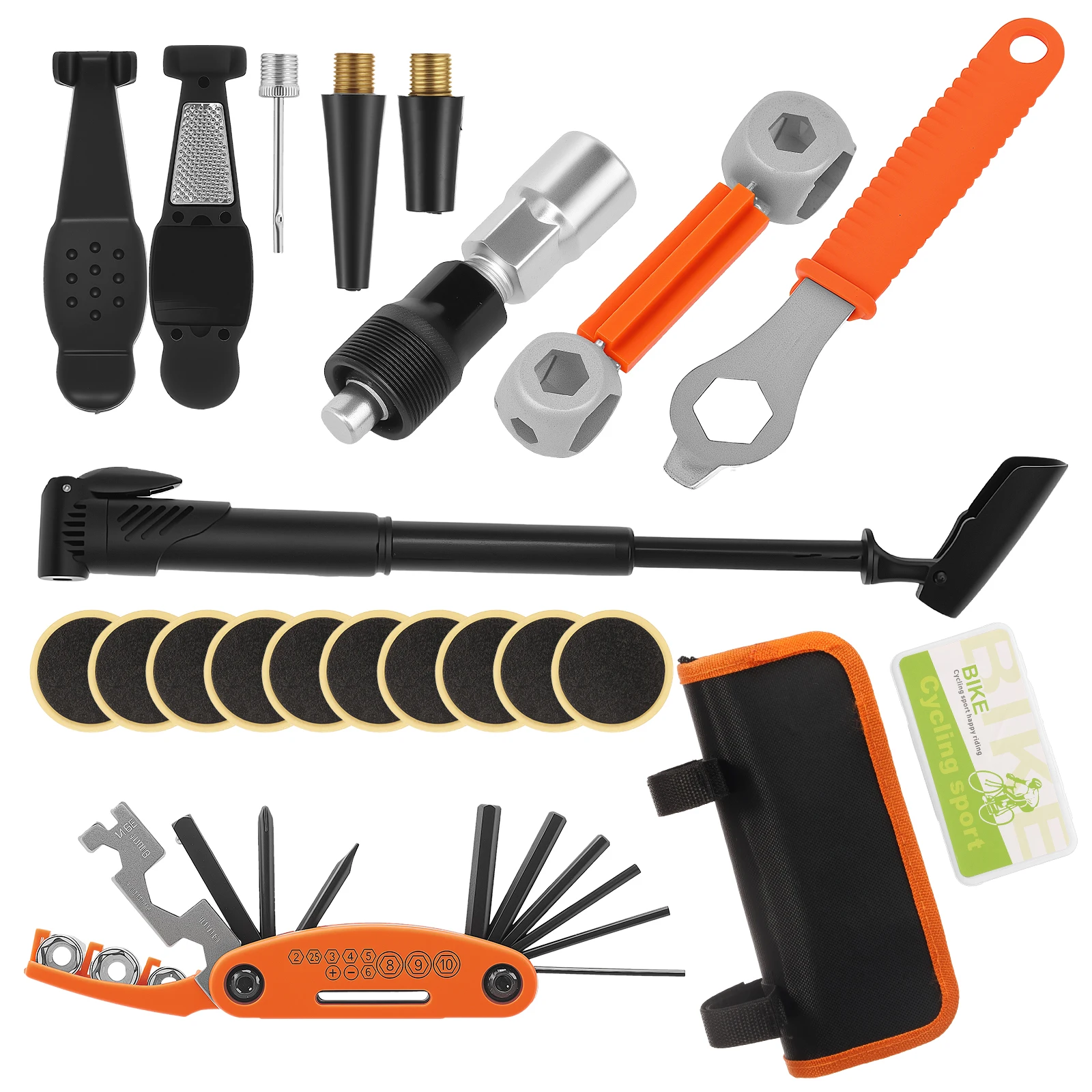 

Bicycle Repair Tools Kit Portable Bicycle Repair Kit with Storage Bag Multifunction Mountain Road BikeTire Auto Tool Accessories