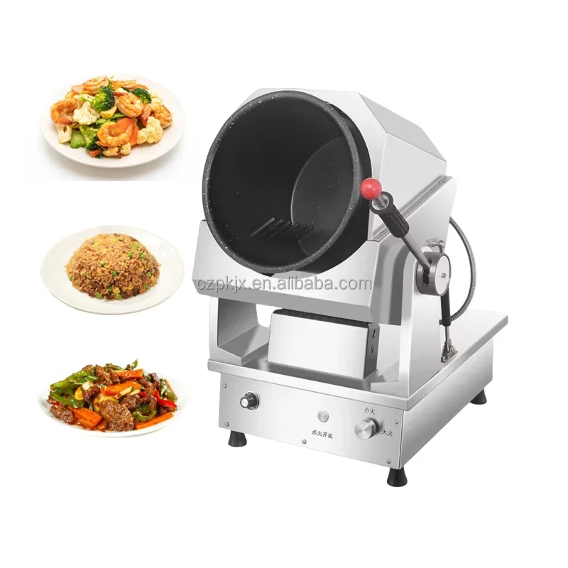 Restaurant Kitchen Automatic Wok Stir Fryer Robot Auto Vegetable Cooking Machine Drum Cooker Machine