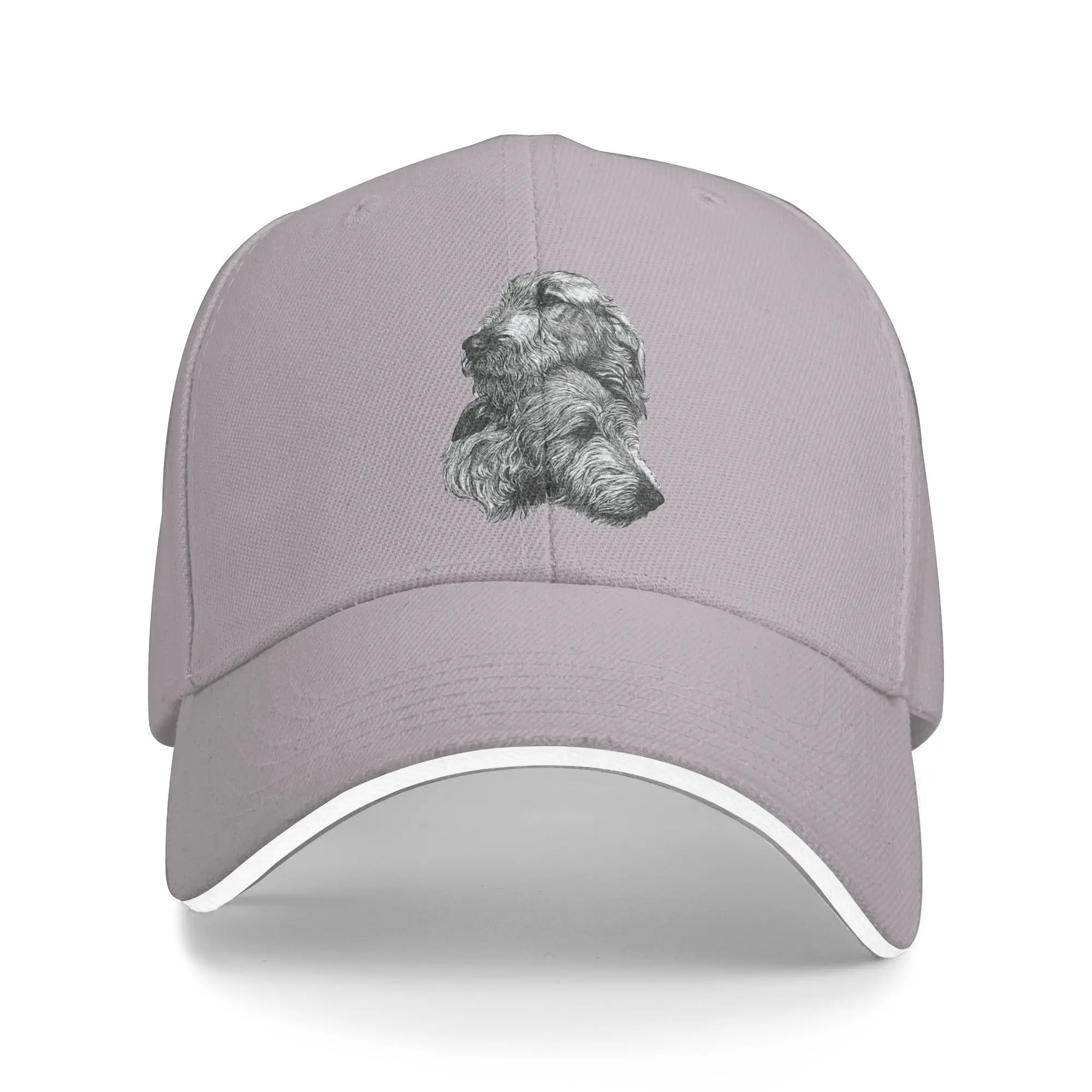 Hot Sale Irish Wolfhound Pair Baseball Cap  Summer Sun Visor Ladies  Street Photoshoot Sun Visor Ladies