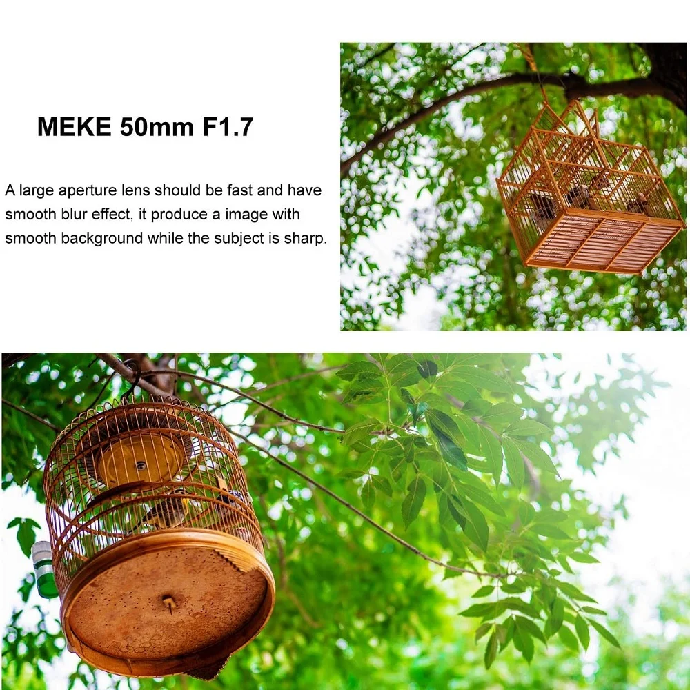 Meike 50 مللي متر F1.7 كامل الإطار عدسات تركيز يدوية لسوني E-Mount ZV-1 ZV-E10 ZVE10 II A6700 A6600 A6400 A7 A7II A7III A7RIII A7IV
