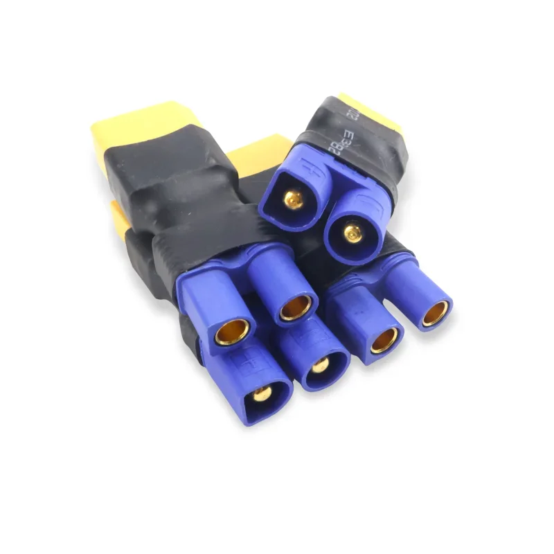 耐久性のあるタイプ 6 個 XT60 から EC3 メスからオスへのアダプタープラグディーンズコネクタ RC ヘリコプタークアッドコプター Lipo バッテリー制御部品