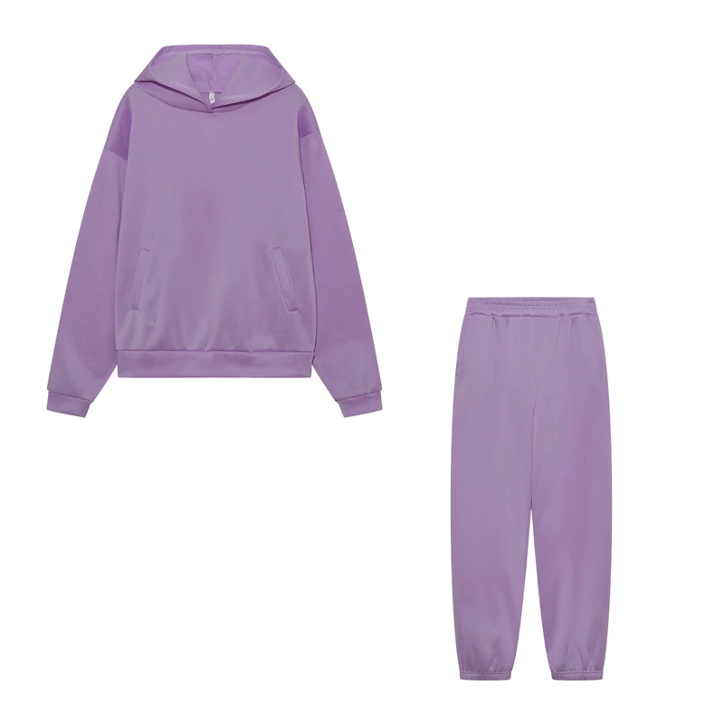 2026 Trend Lässige Mode Verdickter Langarm-Pullover und Hose Zweiteiliges Set mit Kappe für Damen – Detail 25