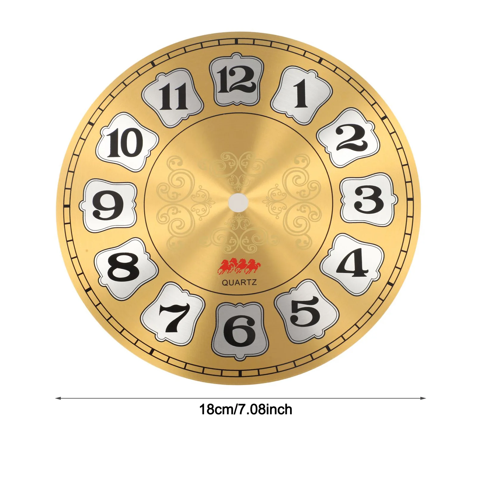 Living Room Decor Arabic Numeral Clock Decorative Wall Clock Elegant Design Clock Arabic Numerals Sophisticated Style
