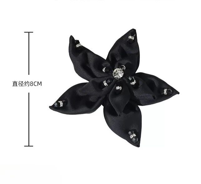 

Five Petal Flower Hand Sewn Bead Rhinestone Brooch, Women's High-end Luxury Accessory Pin, Wedding Party Banquet Gift Corsage