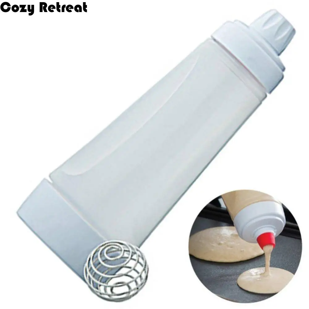 

Portable Batter Mixing Bottle Plastic DIY Cream Distributor High-capacity Environment Protection Pancake Batter Bottle Muffins