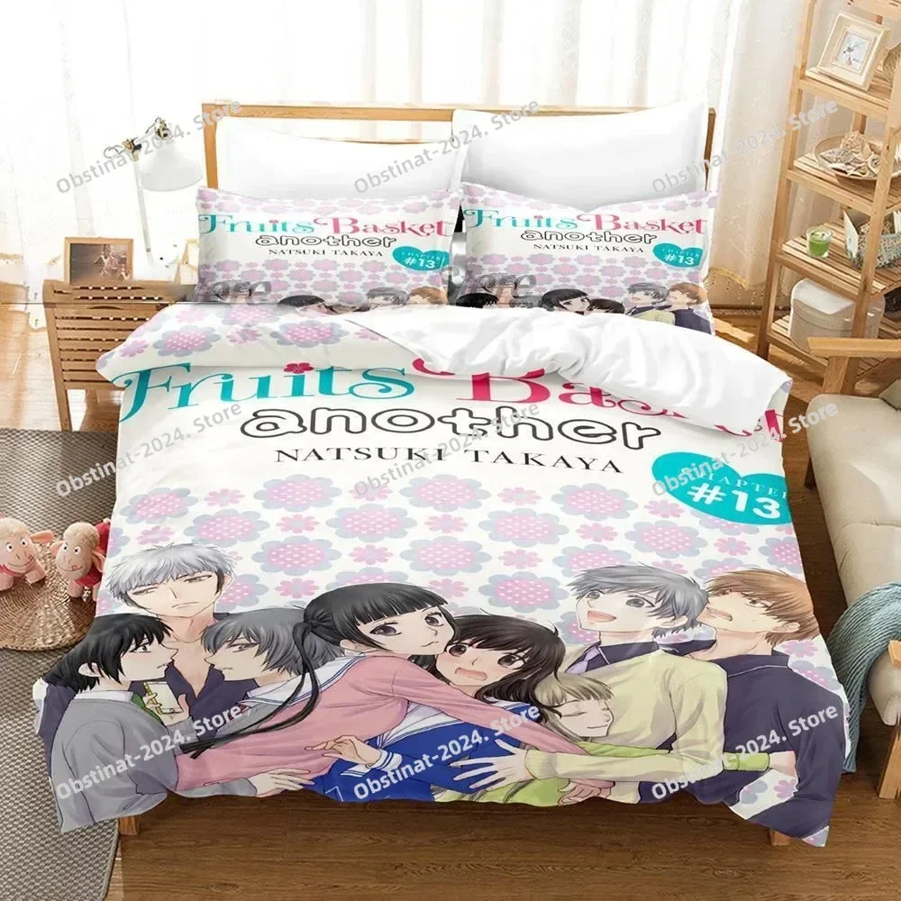 

Top Anime Fruits Basket Bedding Set Boys Girls Twin Queen Size Duvet Cover Pillowcase Bed Kids Adult For Home Textileextile