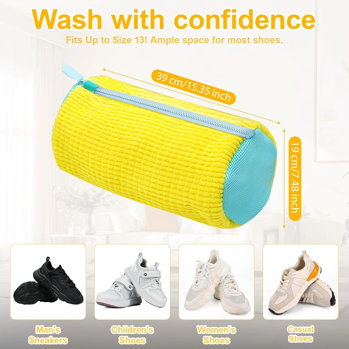Washing Machine Shoe Protective Bag Laundry for Shoes Sneaker Net Wash Bags the Accessories Sneakers Accessory Cover - view 5