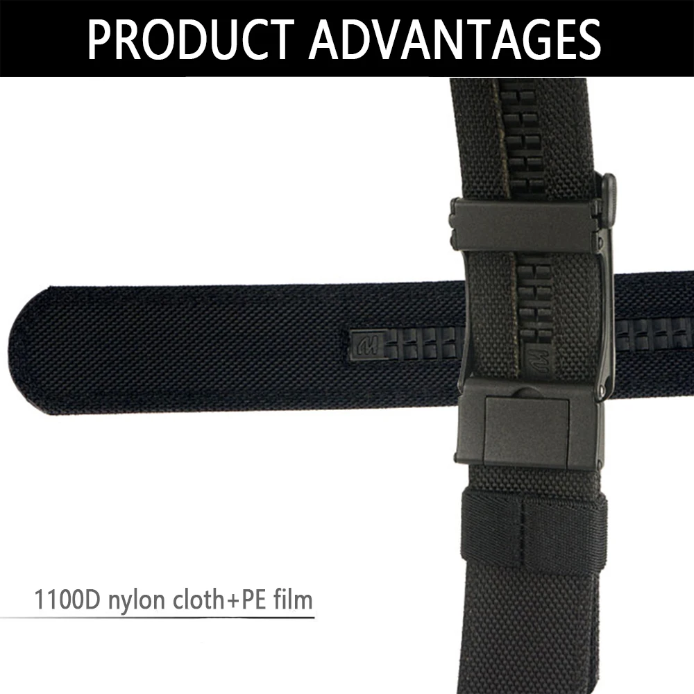 TUSHI Neue Militär Gun Gürtel für Männer Nylon Metall Automatische Schnalle Polizei Duty Gürtel Taktische Outdoor Gürtel IPSC Zubehör – Detail 9