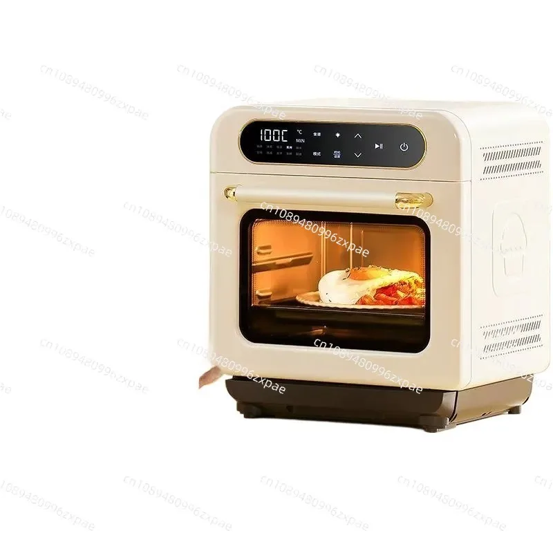 12L Steam Oven Air Fryer Combo Small Countertop Electric Oven Steam Bake Fry Multi-Function Mini Steam Air Fryer Household