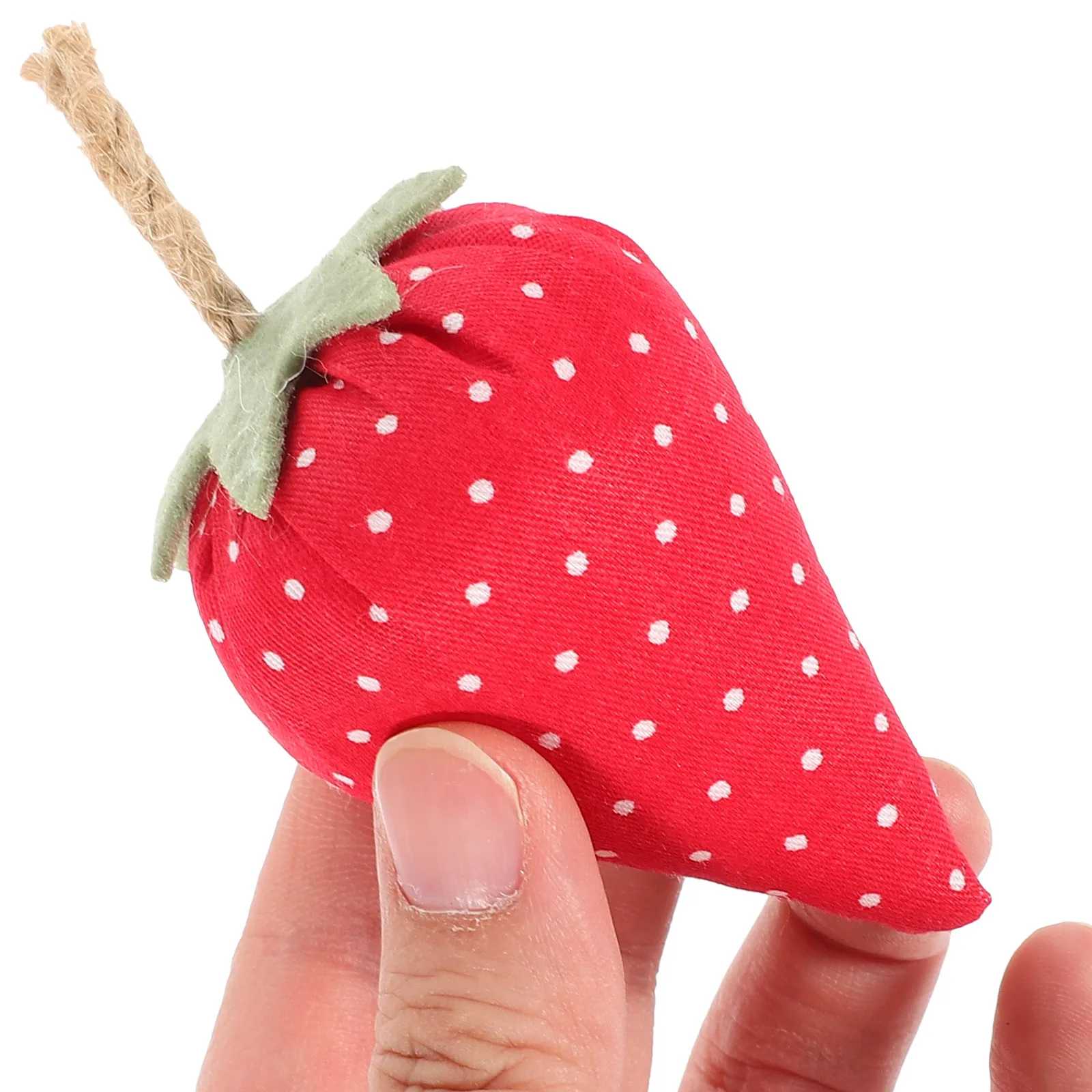 

4pcs Artificial Strawberry Decorations Fabric Fruits Ornament Lifelike Home Decor Photo Props Handmade Gifts Bright Colors