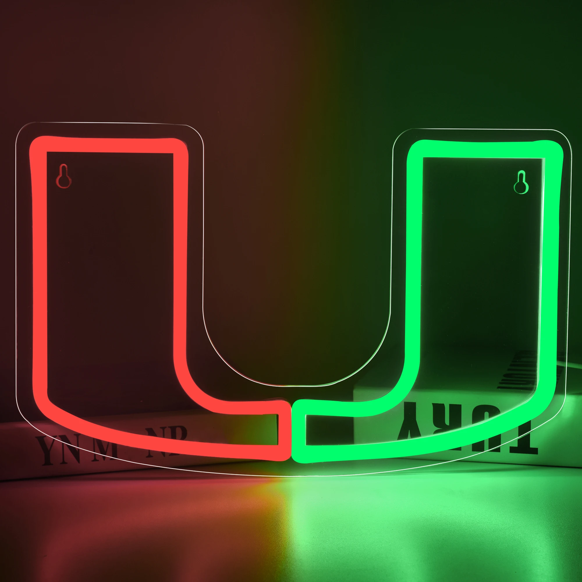 

Miami Neon Signs College Miami Neon LED Sign University Football Team Logo Neon Sign for Room Decor Gifts for Graduates